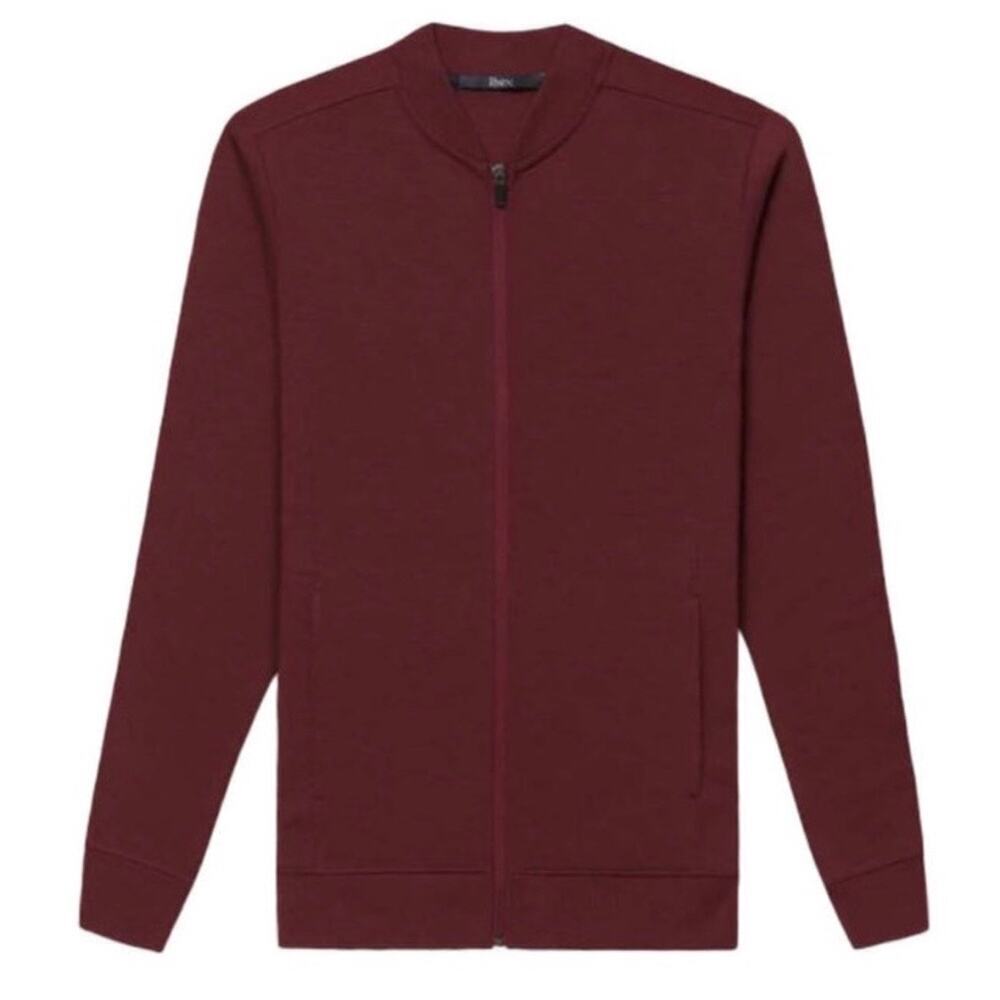 NWT Ibex Women's Shak Lite Bomber Jacket 100% Merino Wool in "Deepest Red" S
